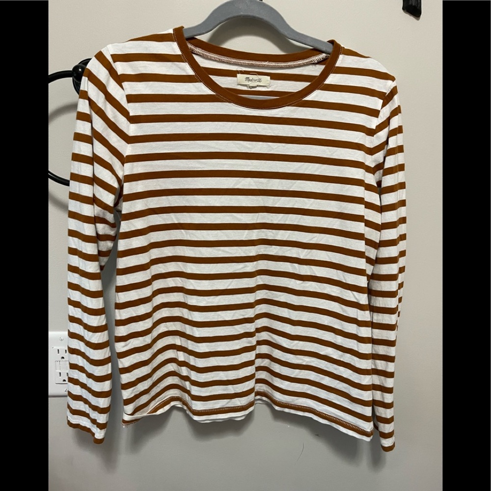 Madewell striped long sleeve top